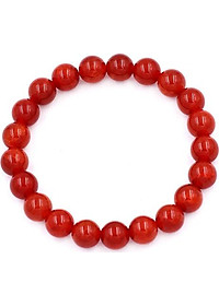 Chuỗi đeo tay Đá Vân Rồng Đỏ size 8 ly 21 hạt - hợp mệnh Hỏa, mệnh Thổ