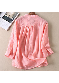 Áo đũi nữ Haint Boutique, Áo sơ mi nữ cổ V xinh phong cách vintage Sm99