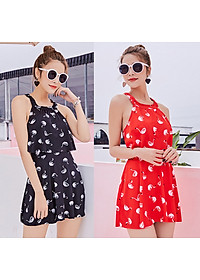 Đồ Bơi Nữ Một Mảnh Họa Tiết Thiên Nga AT089 MayHomes Dễ Thương