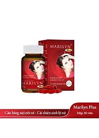 Viên Uống Nội Tiết Tố Nữ Marilyn Plus Dân Khang Giảm Khô Hạn Tăng Sinh Lý Nữ Điều Hòa Kinh Nguyệt Hộp 30 viên