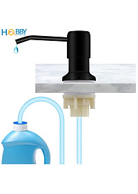 Bộ vòi bơm nước rửa chén gắn chậu rửa HOBBY NRC4 màu đen – Inox 304 – dây dẫn 120cm
