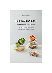 Hộp bảo quản thủy tinh LocknLock BLANC - Hộp vuông