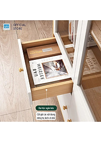 Tủ Gỗ Kết Hợp Cửa Kính Thương Hiệu SIB Decor Đa Năng, Hiện Đại KG45