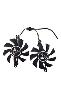 Set 2 Quạt Tản Nhiệt 75mm Cho Card Đồ Họa Gtx 1050ti-4gd5 V2 Gtx960 Gtx950 Gtx 1060-6gd5 Thẻ Videos