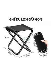Ghế xếp dã ngoại gấp gọn có túi đựng tiện dụng