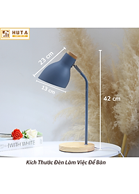 Đèn Học Để Bàn Đế Gỗ HUTA LVG1 Chống Cận, Vintage, Decor Trang Trí Bàn Học Bàn Làm Việc, Bóng Đèn Led Đổi Màu Tiết Kiệm  Điện