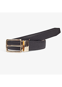 Thắt lưng nam, dây nịt nam da bò Saffiano 2 lớp Bụi Leather L109 - Khóa cài xoay 360 độ, dùng được cả 2 mặt - Bảo hành 12 tháng