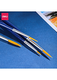 Cọ Vẽ Màu Nước Cọ Đầu Tròn Cọ Đầu Dẹt Cao Cấp Finenolo Deli - Cọ Chuyên Dụng Cho Vẽ Màu Chuyện Nghiệp Hoạ Cụ - EC281 EC282 EC283