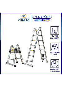Thang Nhôm Rút Chữ A Đa Năng - Hàng Chính Hãng NIKITA - Công Nghệ Tiên Tiến Nhật Bản - Tiêu Chuẩn Châu Âu