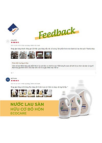 Nước lau sàn Hữu cơ Ecocare đuổi muỗi tinh dầu Sả chanh 4000ml