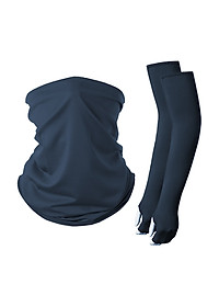 Combo Khăn ống cổ và găng tay chống nắng chống lạnh vải thun thoáng mát thích hợp cả nam và nữ