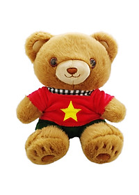 Gấu Bông Yêu Nước Áo Quốc Kỳ 20 cm - ZooZoo