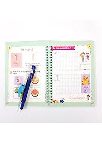 Bộ 3 Vở Luyện Viết Chữ Đẹp Tặng Kèm Bút Tự Xoá - Hành Trang Cho Bé Vào Lớp 1 - Thanh Nga