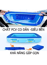 Bể Bơi Bơm Hơi Trẻ Em 3 Tầng Dày Kích Thước 210*135*60 cm Tặng Bơm ( Giao Ngẫu Nhiên )