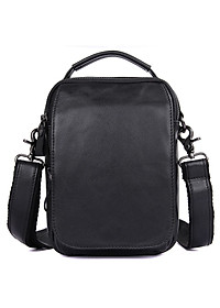 Túi đeo chéo nam, túi xách tay da bò thật Bụi Leather DC104 - Da bò Mill cao cấp, Unisex - Bảo Hành 12 tháng
