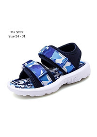Dép quai hậu xăng đan cao cấp cho bé trai 2, 3, 4, 5, 6 tuổi quai dán thời trang siêu nhẹ chống trơn trượt phù hợp cho trẻ em đi học đi biển phong cách Hàn Quốc ST77
