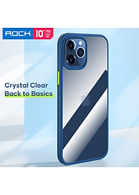 Ốp lưng trong suốt cho iPhone 12 Pro trang bị viền silicon chống sốc bảo vệ 720 độ Hiệu Rock Guard Pro (độ đàn hồi cao, chống trầy xước, chống ố vàng, tản nhiệt tốt) - Hàng nhập khẩu