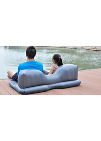 Giường hơi, Nệm hơi ô tô cao cấp phủ vải nhung thích hợp cho các chuyến dã ngoại và nghỉ ngơi trên xe hơi