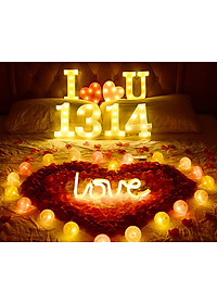 Đèn Led Chữ Cái Loại Lớn 22cm Trang Trí Tiệc Cưới, Sinh Nhật, Nhà Cửa KUNBE - Đủ 26 Chữ Cái A-Z, Các Số Từ 0-9 Và Biểu Tượng Trái Tim Đỏ, ...