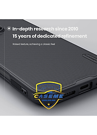 Ốp Lưng Dành Cho iPhone 16 Pro Nillkin Dạng Sần Viền Silicon - Hàng Chính Hãng