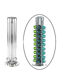 Iron Wire Coffee Pod Holder Rack Tower for Nespresso Pods Coffee Bar 40 Pods