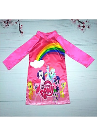 Áo dài cách tân cho bé gái hình Pony- công chúa từ 12-42kg. Vải phi lụa, chân váy ren có lót bên trong.