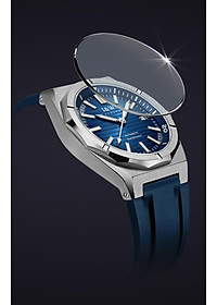 Đồng hồ nam chính hãng I&W CARNIVA 711G-S1 hàng mới,Kính sapphire chống xước ,Chống nước 50m ,Bảo hành chính hãng,Máy cơ (Automatic),dây cao su cao cấp, mặt xanh thiết kế đơn giản dễ đeo