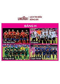 Lịch thi đấu bóng đá World Cup 2026 ( Kích thước 86 cm X 65 cm) chữ to, nhìn rõ
