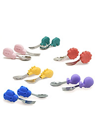 Bộ thìa nĩa tập ăn cho bé Palm Grasp Marcus & Marcus, từ 18 tháng