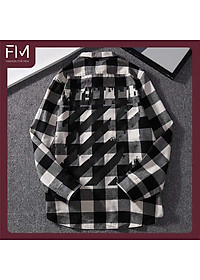 Áo sơ mi nam dài tay form rộng kẻ sọc caro cổ bẻ phong cách Hàn Quốc – FORMEN SHOP – FMTTB011