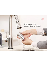 Bình ủ nhiệt iMat có phin lọc 1200ml màu xanh xám, ruột bình, phin lọc Inox 304