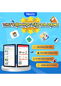 Máy tính bảng học tập thông minh Nexta Edutab Kid cho bé từ 5-8 tuổi - quản lý thời gian cho trẻ - 1 đổi 1 trong vòng 30 ngày, bảo hành 12 tháng
