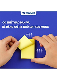 Giấy ghi chú - Giấy notes Neon Thiên Long - Nhiều kích thước
