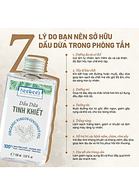 Dầu Dừa Nguyên Chất Ép Lạnh Heebee’s 100% Tự Nhiên, Không Mùi, Đa Năng, Dưỡng Ẩm Da & Tóc 50/150ml
