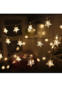 Đèn Led Trang Trí Bông Tuyết Dài 10M - 100 Bóng Trang Trí Noel Lễ Tết