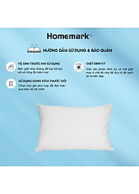 Bảo Vệ Gối Khách Sạn Homemark 50x70cm - Kháng Nước, Chống Bụi, Khóa Kéo Tiện Lợi