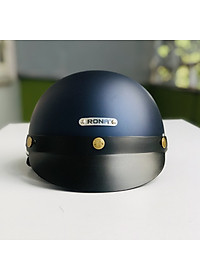 Mũ bảo hiểm nửa đầu RONA hali viền bạc chính hãng, nón bảo hiểm freesize cho nam và nữ