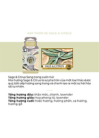 Kẹp thơm xe Yankee Candle - Sage & Citrus