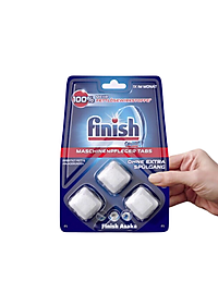 Viên vệ sinh làm sạch sâu trong máy rửa bát Finish Vỉ 3 viên - Chính Hãng.