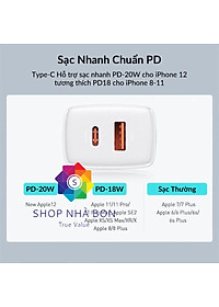 Cốc sạc nhanh siêu nhỏ gọn chân tròn Baseus Compact Quick Charger 20W (USB + Type C Dual Port, 20W PD/QC 3.0 Multi Quick Charge Support) dùng cho Samsung / Xiaomi/ Huawei/ OPPO / iPhone/iPad......Hàng chính hãng