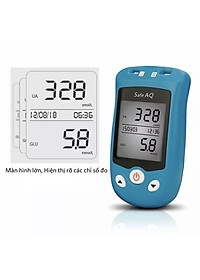 BỘ MÁY ĐO ĐƯỜNG HUYẾT VÀ AXIT URIC ( BỆNH GÚT ) 2 TRONG 1  KÈM 100 QUE KIM