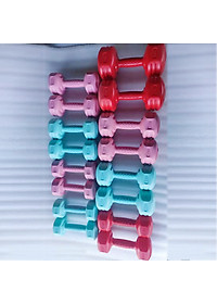 {1 Quả) Tạ Tay 1KG,1.5Kg,2KG,3KG,4Kg,5KG(Vỏ Nhựa Bọc Xi Măng)Dành Cho NAM, Nữ Chuyên Tập Gym Yoga Pilates, Thể Dục Thể thao Tại nhà(Màu NGẪU NHIÊN)