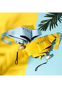 Dù Mini Gấp Gọn  UPF50+ 2 Lớp Chống UV Tia Cực Tím ( Ô Che Mưa Nắng Bỏ Túi Văn Phòng Kích Thước Siêu Nhỏ 18cm ) - Hàng Chính Hãng MINIIN