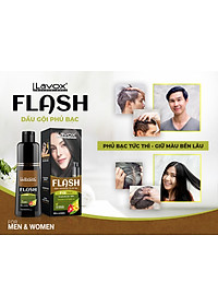 GEL GỘI PHỦ BẠC FLASH 200ML ( P02 - NÂU ĐEN)