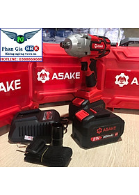 MÁY SIẾT BULONG CAO CẤP ASAKE MỞ ỐC 38mm  PIN 15 CELL 8.0 AH