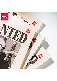 Sổ tay ghi chép gáy xoắn kẻ ngang A5 B5 60 trang hình Vua cướp biển One Piece Deli - Phù hợp học sinh văn phòng - Mẫu ngẫu nhiên - EN004