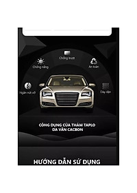 Thảm taplo dành cho KIA SELTOS da dập vân cacbon 3 lớp chống nóng, chống nắng hiệu quả