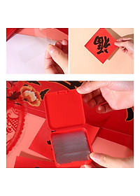 Băng keo dán 2 mặt trong suốt siêu dính treo đồ (Hộp 60 miếng)