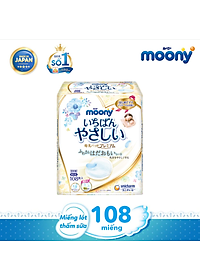 Miếng lót thấm sữa Moony (108 miếng/hộp) - Nhập khẩu từ Nhật Bản