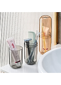 Hộp Đựng Bàn Chải Kem Đánh Răng Có Thể Làm Cốc Nước Súc Miệng Tiện Lợi Đi Du Lịch - Hộp ĐỰng Bàn Chải Du lịch Đa Năng - Hàng Chính Hãng MINIIN